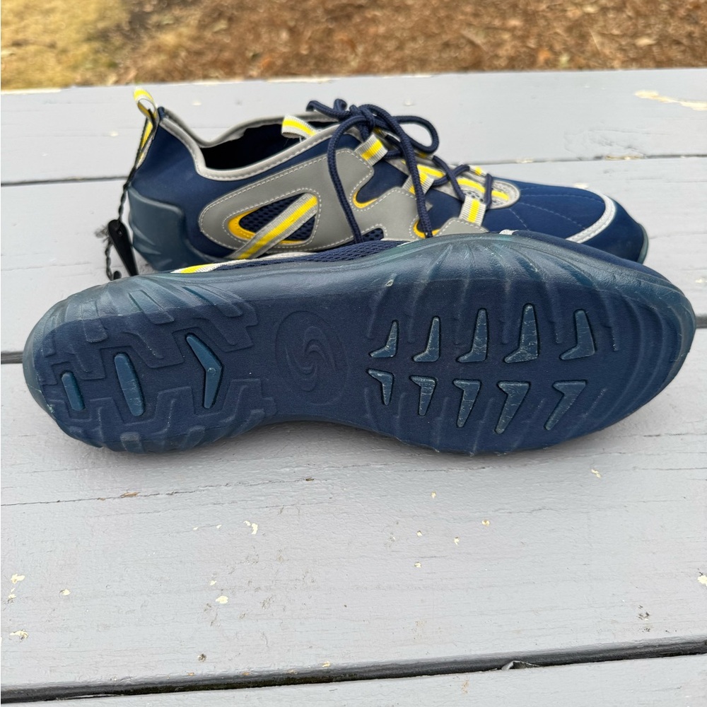 Sand n Sun Blue and Yellow Athletic Shoes S/13 - Picture 12 of 13